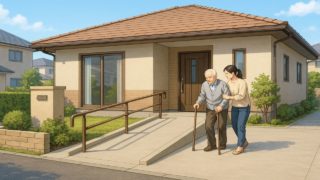 八千代市の戸建てに施工されたバリアフリー外構のイメージ