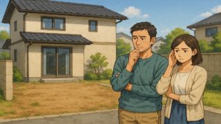 【焼津市】外構の失敗例5選|初めての人が誤解しやすいポイント 焼津市の外構工事の失敗にがっかりする夫婦のイメージ