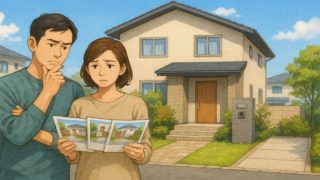 【大和市】外構業者の選び方と探し方を解説|長期的にお得な外構計画5案 大和市で夫婦が外構業者の選び方と探し方を考えているイメージ