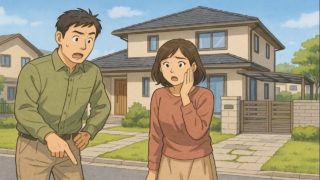 【大和市】外構トラブルの5実例|施工後に判明した後悔ポイント 大和市で夫婦が外構トラブルで困っているイメージ