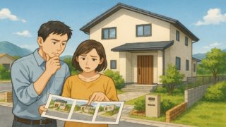 八代市で夫婦が外構業者の選び方と探し方を考えているイメージ